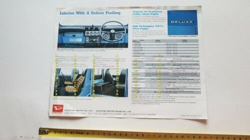 Dahiatsu F 50 V Deluxe 4WD 1977 depliant auto originale …