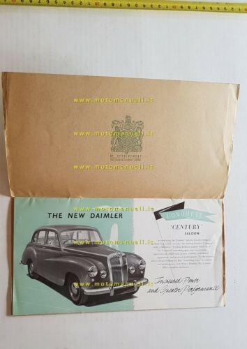 Daimler Conquest Century 1953 depliant originale ENGLISH auto brochure