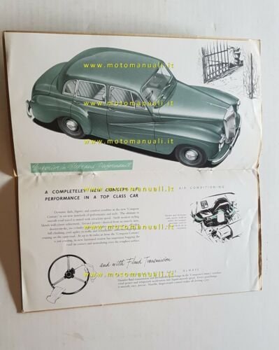 Daimler Conquest Century 1953 depliant originale ENGLISH auto brochure