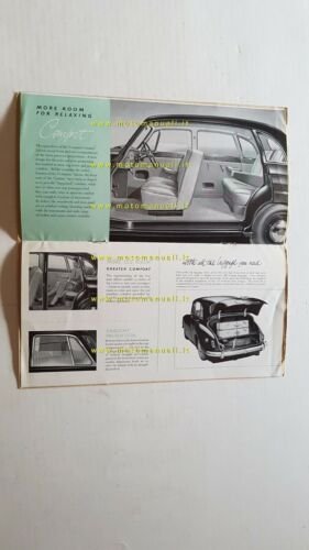 Daimler Conquest Century 1953 depliant originale ENGLISH auto brochure
