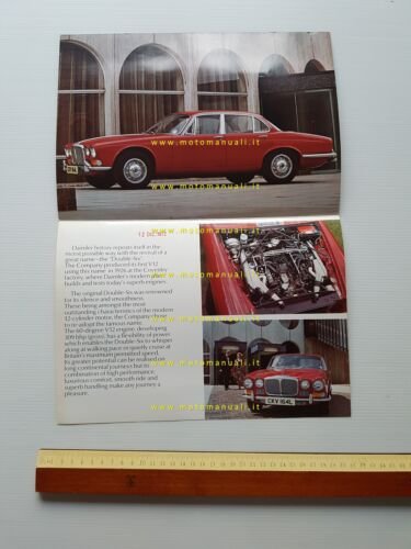 Daimler Double-Six 1972 depliant originale inglese