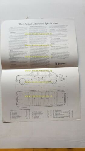 Daimler Limousine depliant originale ENGLISH auto brochure