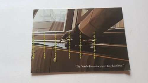 Daimler Limousine depliant originale ENGLISH auto brochure