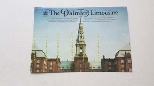 Daimler Limousine depliant originale ENGLISH auto brochure