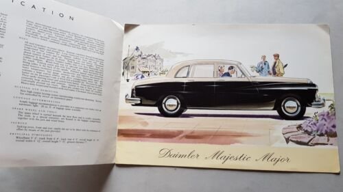 Daimler Majestic Major 4.5 V8 auto 1960 depliant originale inglese …