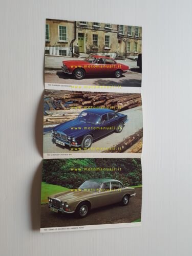 Daimler modelli Double-Six - Sovereign 1972 depliant originale inglese