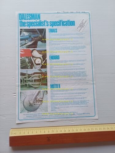 Dalesman modelli trial enduro cross motore Puch 125 depliant inglese …