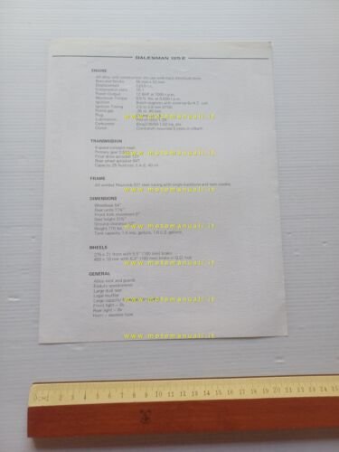 Dalesman Puch 125 E 1970 depliant USA originale