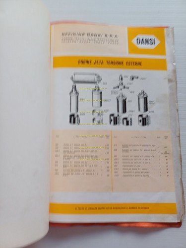 Dansi catalogo ricambi Volani Magnete Alternatori Benelli Motobi anni 50-60