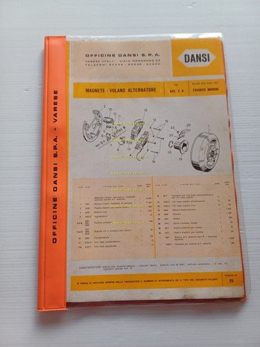 Dansi catalogo ricambi Volani Magnete Alternatori motori Franco Morini Minarelli