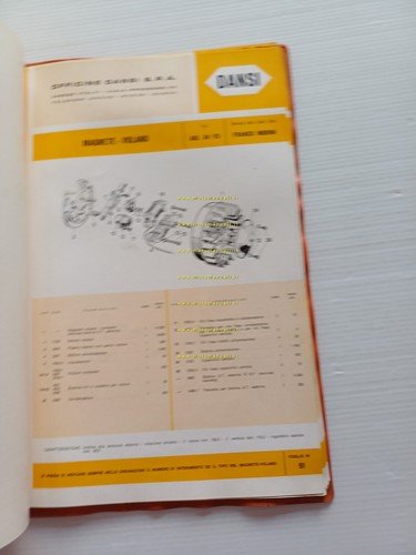 Dansi catalogo ricambi Volani Magnete Alternatori motori Franco Morini Minarelli