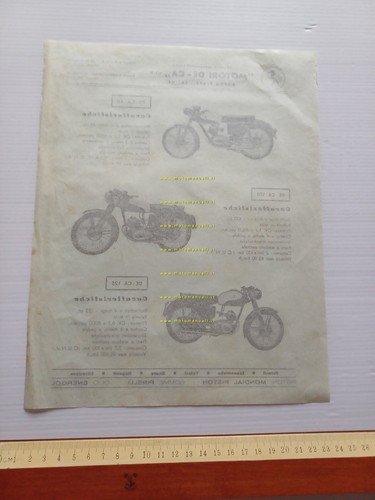 DE-CA 48 4T - 100-125 bicilindriche depliant italiano moto originale