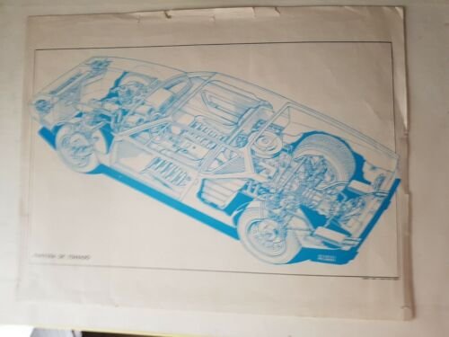 De Tomaso catalogo produzione auto modelli 1973 depliant originale brochure