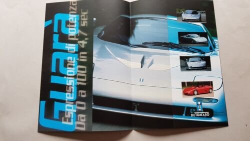 De Tomaso Guarà depliant originale brochure