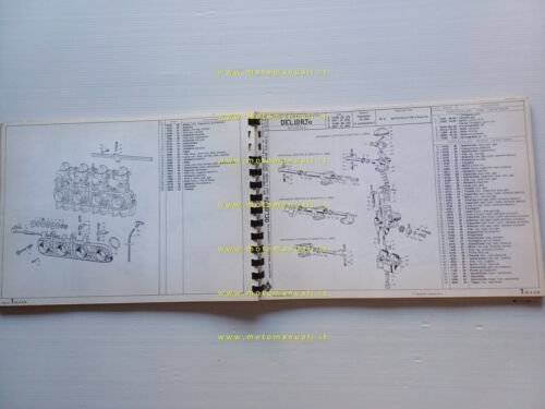 Dell'Orto Carburatori Moto catalogo ricambi n.2 1978 originale