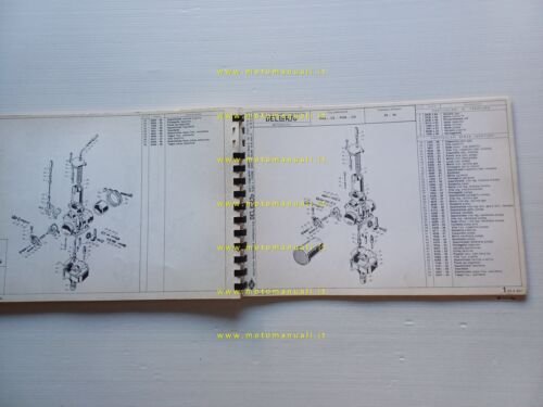 Dell'Orto Carburatori Moto catalogo ricambi n.2 1978 originale