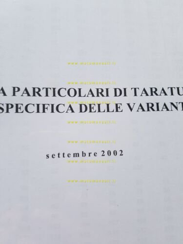 DELL'ORTO Carburatori moto pubblicazione 2002 originale