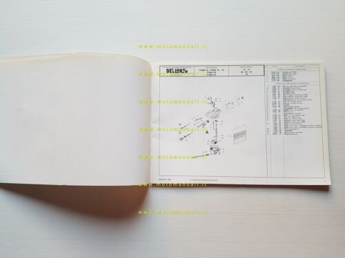 DELL'ORTO Catalogo 13 1999 catalogo ricambi tutti Carburatori moto originale