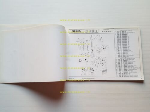 DELL'ORTO Catalogo 13 1999 catalogo ricambi tutti Carburatori moto originale