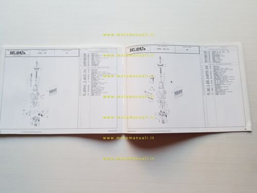 DELL'ORTO Catalogo 14 2001 catalogo ricambi tutti Carburatori moto originale