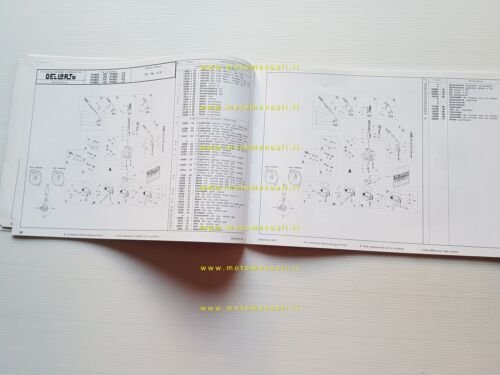 DELL'ORTO Catalogo 14 2001 catalogo ricambi tutti Carburatori moto originale