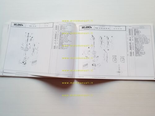 DELL'ORTO Catalogo 14 2001 catalogo ricambi tutti Carburatori moto originale