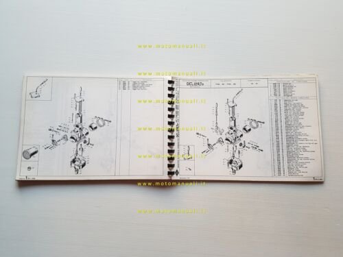 DELL'ORTO Catalogo 2 1977 catalogo ricambi tutti Carburatori moto originale