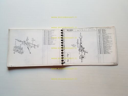 DELL'ORTO Catalogo 2 1977 catalogo ricambi tutti Carburatori moto originale