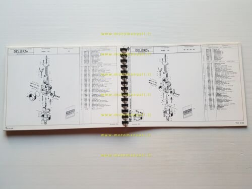 DELL'ORTO Catalogo 4 1983 catalogo ricambi tutti Carburatori moto originale