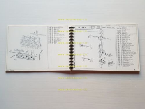 DELL'ORTO Catalogo 4 1983 catalogo ricambi tutti Carburatori moto originale