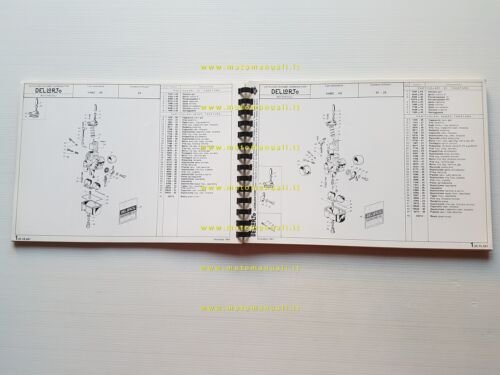DELL'ORTO Catalogo 4 1983 catalogo ricambi tutti Carburatori moto originale