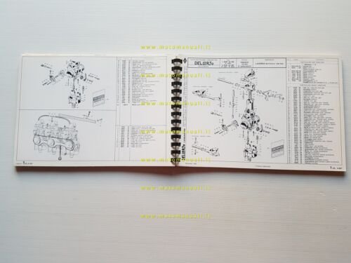 DELL'ORTO Catalogo 4 1983 catalogo ricambi tutti Carburatori moto originale