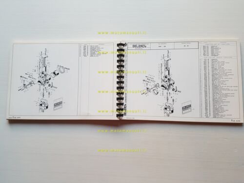 DELL'ORTO Catalogo 4 1983 catalogo ricambi tutti Carburatori moto originale