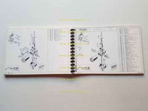 DELL'ORTO Catalogo 4 1983 catalogo ricambi tutti Carburatori moto originale