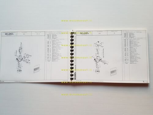 DELL'ORTO Catalogo 5 1985 catalogo ricambi tutti Carburatori moto originale