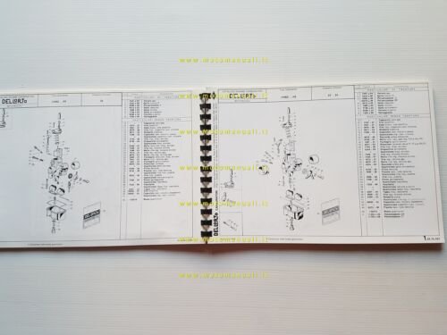 DELL'ORTO Catalogo 5 1985 catalogo ricambi tutti Carburatori moto originale