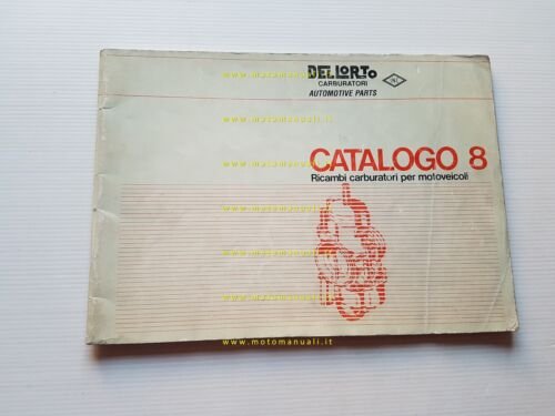 DELL'ORTO Catalogo 8 1990-91 catalogo ricambi tutti Carburatori moto originale