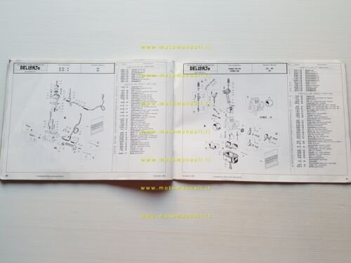 DELL'ORTO Catalogo 8 1990-91 catalogo ricambi tutti Carburatori moto originale