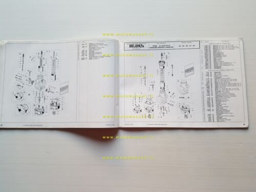 DELL'ORTO Catalogo 8 1990-91 catalogo ricambi tutti Carburatori moto originale