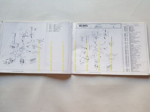 DELL'ORTO catalogo 8 carburatori moto 1990 genuine spare part catalog