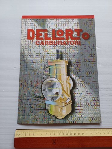 Dell'Orto gamma produzione carburatori moto depliant originale