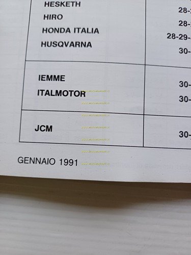 Dell'Orto manuale 19 1991 regolazioni carburatori moto officina originale