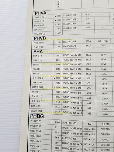 Dell'Orto Manuale 3 Regolazioni Standard Taratura Carburatori moto 1995 Officina