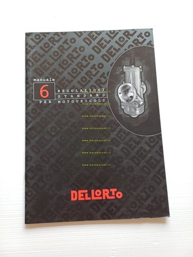 Dell'Orto manuale officina n. 6 2003 originale regolazioni carburatori moto