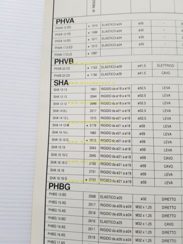 Dell'Orto Manuale 3 Regolazioni Standard Taratura Carburatori moto 1995 Officina
