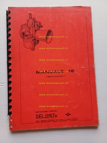 Dell'Orto Manuale Tecnico 12 1973 manuale officina taratura carburatori original