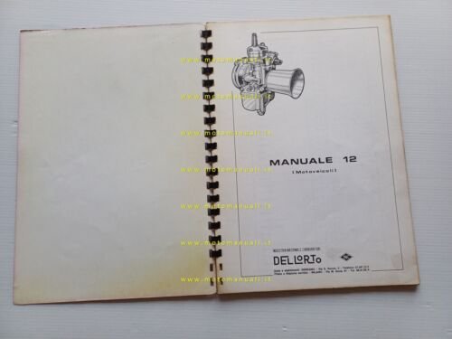 Dell'Orto Manuale Tecnico 12 1973 manuale officina taratura carburatori original