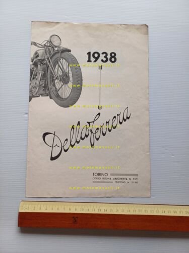 Della Ferrera 500 T -350 SS- 175 -motofurgone 1938 depliant …