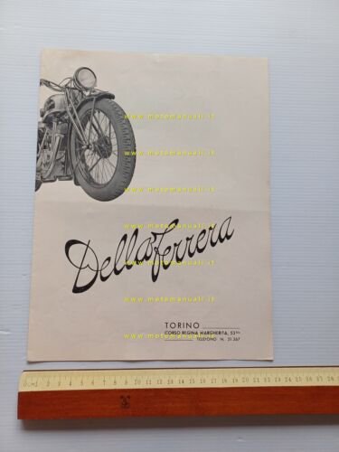Della Ferrera 500 T -350 SS- 175 -motofurgone depliant anteguerra …