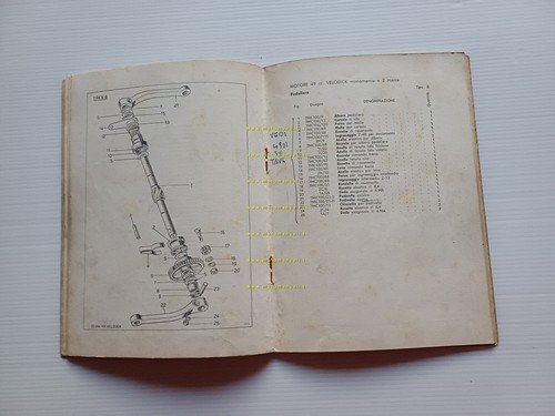 DEMM 49 VeloDick VeloMatic 1960 catalogo ricambi originale parts catalogue